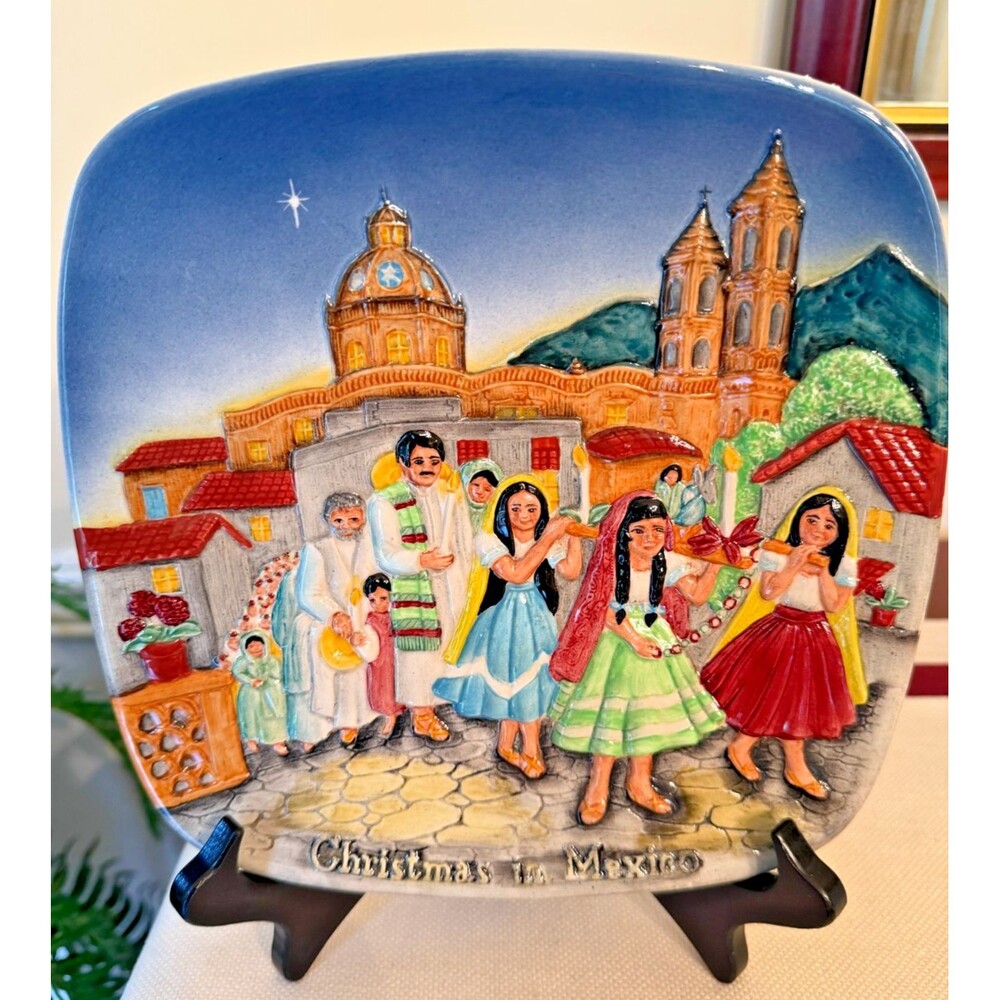 Christmas In Mexico, Royal Dalton Plate, A Collectors Christmas Treasure